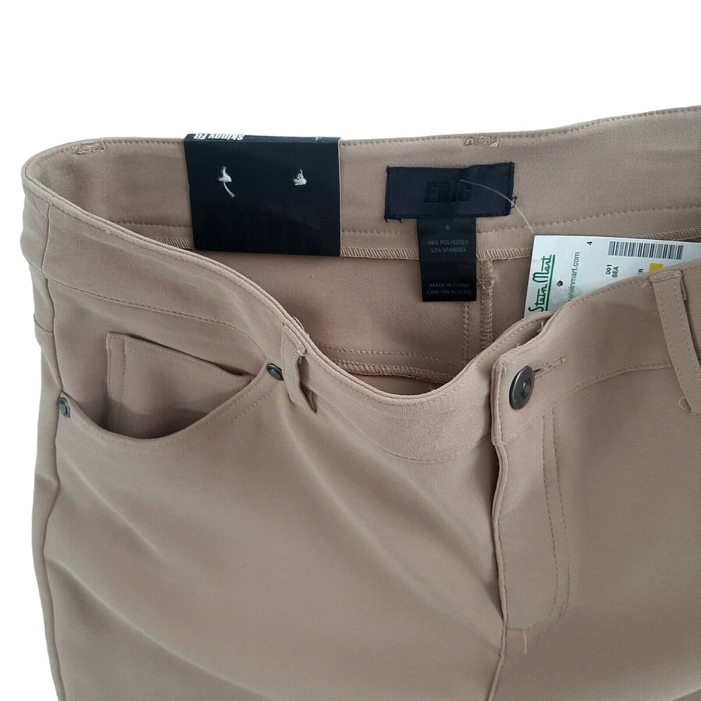 Eric Womens Modern 5 Pocket Regular Rise Ankle Length Stretch Comfort Size 4 NWT - Picture 2 of 5